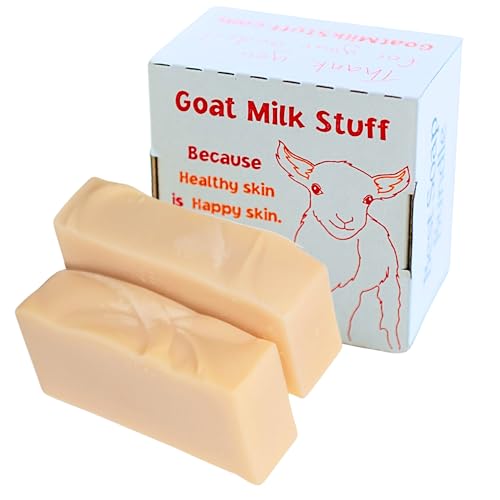 Goat Milk Stuff Goat Milk Soap - PURITY | All-Natural, Unscented, Fresh Goat Milk Soap Bar, Gentle on Sensitive Skin - Handmade (Box of 2)