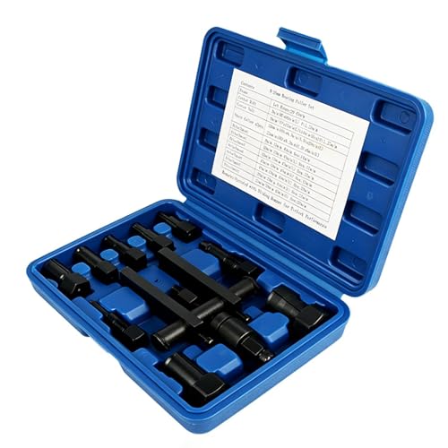 Juego de extractor de rodamientos interiores – Herramienta de extracción de motocicleta de acero de aleación de agarre compacto mango antideslizante Kit de extracción | Para reparación de bujes de
