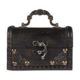 Construction : fabriquée en bois, cette boîte offre durabilité et protection à vos objets de valeur. coffret de rangement miniature en bois