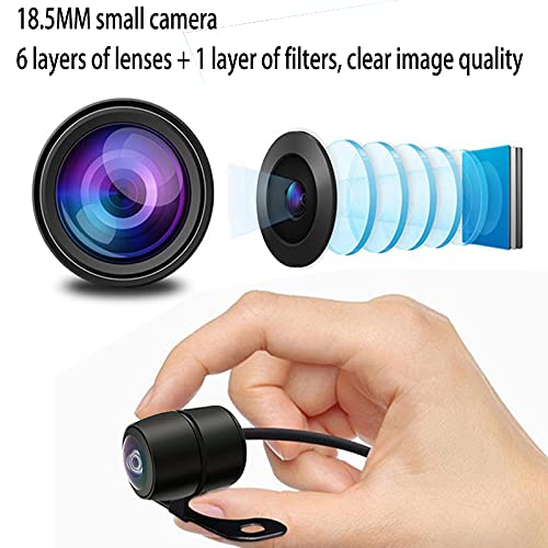 Caméra de recul pour voiture, Caméra de recul 600 TV Line HD CMOS 170° Wide View Waterproof Ideal Mini Reversing Camera for Reversing Aid, Car Backup Camera Parking Night Vision IP68 Mini Camera