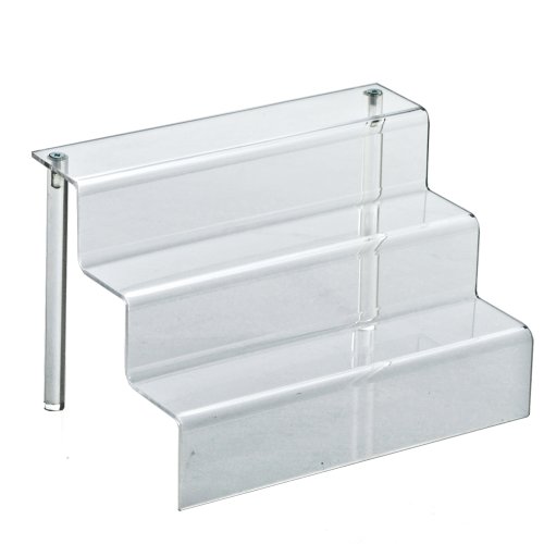 Azar 326046 9-Inch W by 6.25-Inch D Three-Tier Acrylic Step Display