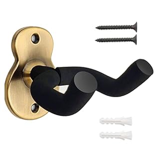 ❤【Sturdy & Fashionable】This guitar holder wall mount is made of high-quality metal and sponge materials, which can hold up to 40lbs and protect your guitar from damage. Its elegant design matches with various decoration styles, making it suitable for...