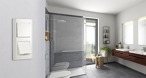 Kopp Athenis Unterputz-Feuchtraum Aus-/Wechselschalter, reinweiß, 699629087