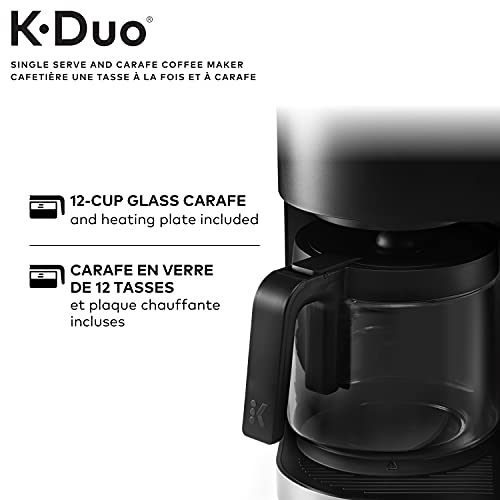 Keurig KDuo Cafetière à dosettes et carafes KCup à portion unique