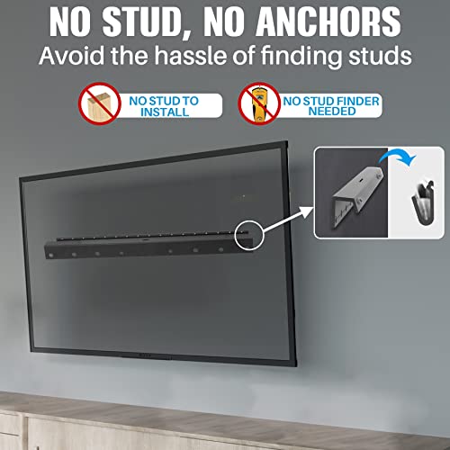 AENTGIU Studless TV Wall Mount, Heavy Duty Drywall TV Bracket Hanger for 32-75 inch Flat Screen TVs, No Stud, No Drill, No Anchors, Easy Install with All Hardware by AENTGIU - Image 5
