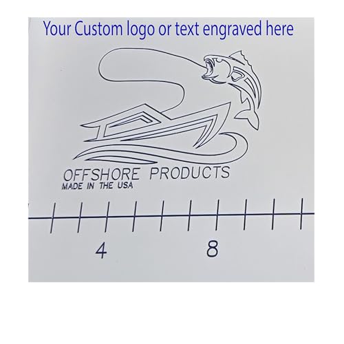 Offshore Products Custom Engraved 30 Inch Fishing Fillet Board No Mount, Integrated Knife Sharpener with your Logo or Text
