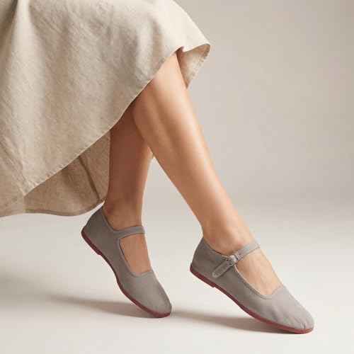 Image of Womens Classic China Flats, Casual China Doll Shoes, Cotton Mary Janes, Chinese Tai Chi Shoes