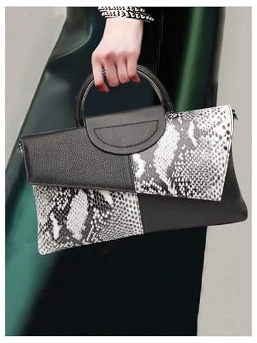 SHENHE Women's Crocodile Embossed Clutch Purse Crossbody Bags Top Handle Leather Handbag2