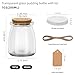 12Pcs 7oz Small Glass Jars with Cork Lids, Empty Candle Jars for Making Candles, Yogurt Container with PE Lids for Wedding Favors, Gift Jar, Baby Shower, Candy, Spices, with Twine, Labels (12)