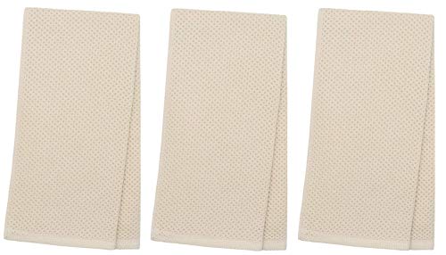 Mia'sdream Cotton Hand Face Head Towel Waffle Weave Kitchen Tea Towel Dish Towels, Soft And Absorbent Bath Guest Gym Towel Washcloths, 13Inch X 28Inch 3 Pack(Beige) #TOP1