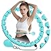 JLoibao Smart Hula Hoop Fitness Dimagrante, 24 Collegamenti(74-120 cm) con Sfera di Peso, Regolabile, Adatto per Principianti e Adulti