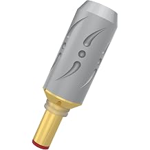 Viborg DC21G DC Connectors 2.1MM Gold Plated 9MM DC Cable Plug for Audiophile Applications DC21G, Red