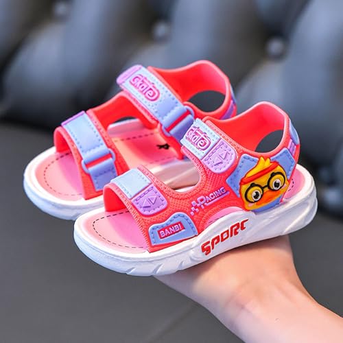 IWIHMIV Kids Sandals Boys Girls Lightweight Non Slip Soft Soled Athletic Sandals with Adjustable for Walking Beach Water4