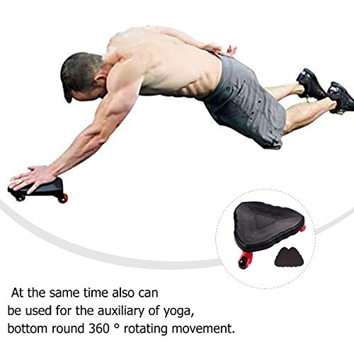 ABOOFAN Abdominal Fitness Equipment Abdominal Wheel Plate Fitness Wheel Três rodas