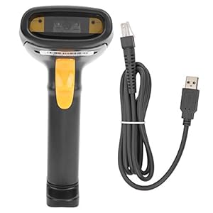 Miniatuur Streepjescodescanner, Streepjescodescanner Draadloze 4mil/0.1mm DC+5V ± 5% UART/USB Plastic voor SC-750 CCD Streepjescodescanner One-Dimensional Bedrade rode Lichte scanning Code Gun