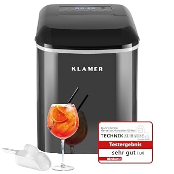 Eiswürfelmaschine KLAMER (2023), 10 Eiswürfel in 7-9 Minuten