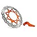 Produktbild JFG RACING 320mm Orange Vorne Schwimmende Bremsscheibenhalterung - SX MX GS EXC MXC SXF SXS XCW XCF XCG LC4 SXC540 SXS450F SXS450 MXC450 EXC450 EXC400