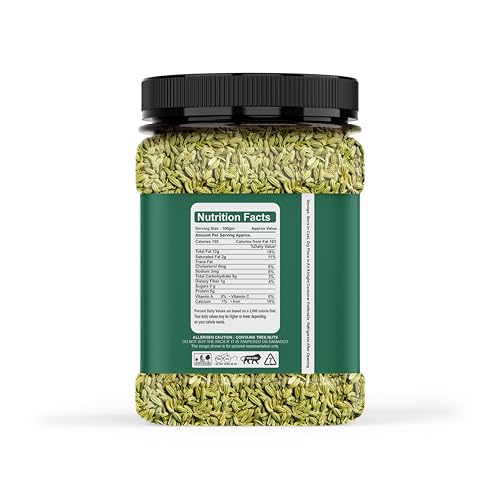 Image of HIMANSHI HERBALS Organic Fennel Seeds (Saunf) 250g - Natural, Fresh & Aromatic, Saunf for Cooking, Mouth Freshener & Wellness, Rich Flavor, Hygienically Packed