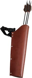 UNISTRENGH Archery Arrow Quiver Hunting Training Arrow Holder Bag Waist Belt Hanged Target Quiver for Recurve Longbow, Compound Bow or Traditional Bow (Dark Brown, for Adult (45cm/17.72inch))