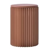 Taburete Plegable De Papel Kraft Se Puede Usar Como Un Hogar Creativo Para El Cambio De Zapatos Mesita De Noche Mesa De Café Y Sofá Se Pueden Usar Tanto La Sala De Estar Como El Dormitorio,36*56