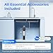Waterdrop UA-5Y 𝟓 𝐘𝐞𝐚𝐫𝐬 Under Sink Water Filter System, Ultra Long Life, Reduces Lead, Chlorine, Bad Taste & Odor, Water Filter for Sink Faucet Direct Connect to Kitchen Faucet, USA Tech