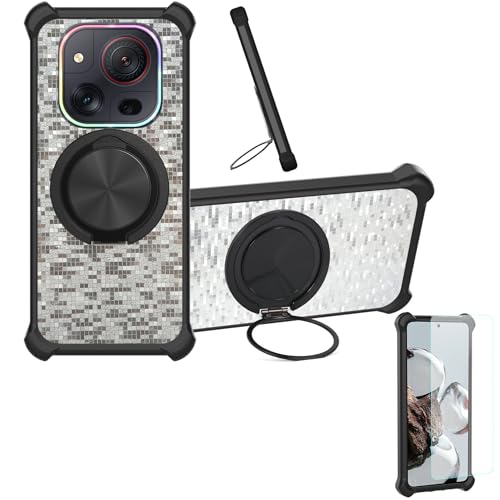�Ή� Philips S7105 �P�[�X Phone Case [1�� 9H+�d�x���� �K���X�t�B����][360°��]���X�^���h�A�}�O�l�b�g��]CX-21-HEI