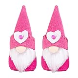 DYKeWei Organisateur Planning Bureau 2pc noël Saint Valentin poupée sans Visage poupée fête des mères fête atmosphère décoration Boite Transparente Rangement Bureau (Pink, One Size)