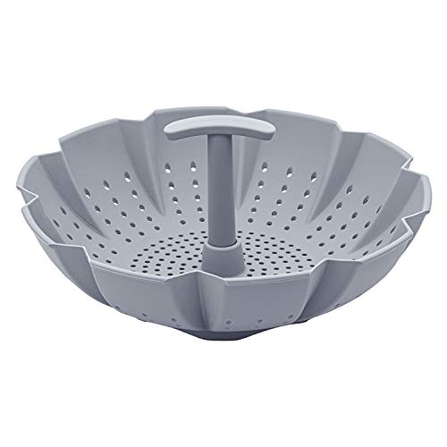 Euro Home - Panela a Vapor de Silicone Confortável Euro Cinza