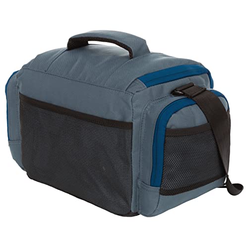 Okeechobee Fats Medium Fishing Gear Tackle Bag Soft Sided Fishing Bag | Includes 2 Fishing Accessories Utility Boxes | Top Loading Fishing Tackle Box Bag | Orion Blue - Thumbnail 2