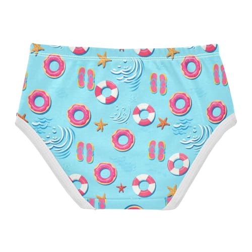 Girls' Underwear Summer Ocean Swimming Ring Blue Toddle Brief Panties 23029472