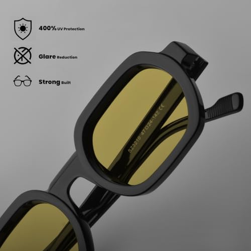 Image of SAM AND MARSHALL VELAR Sunglasses I 400UV Protection I Square Sunglass I Men & Women