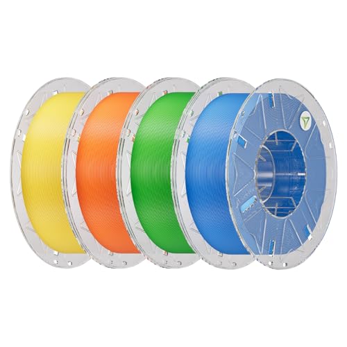 ⚡ Creality Hyper PLA Filament Bundle 4KG, RFID 3D Printer Filament PLA 1.75mm for High Speed 30-600mm/s, Support CFS, Fits for Most 3D Printers (Yellow&Orange&Green&Blue)