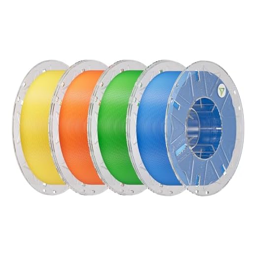 ⚡ Creality Hyper PLA Filament Bundle 4KG, RFID 3D Printer Filament PLA 1.75mm for High Speed 30-600mm/s, Support CFS, Fits for Most 3D Printers (Yellow&Orange&Green&Blue)
