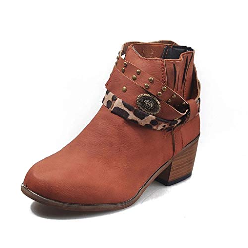 Damen Stiefel leicht gefüttert Stiefeletten Keilabsatz Boots Schlupfstiefel High Heels Damen Stiefeletten Boots Stiefel Nieten Biker