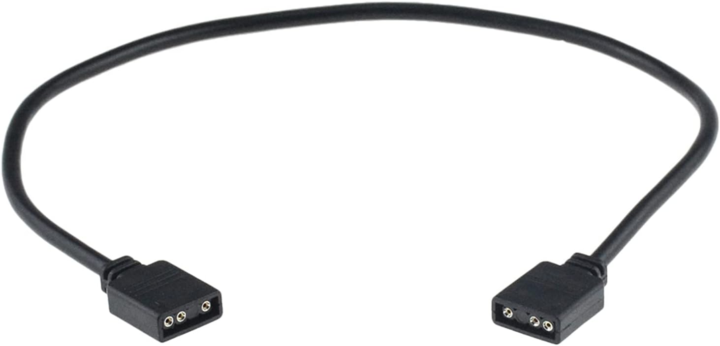 3 Pin RGB Connector 1 to 1 2 3 4 5 6 8 10 3Pin Wire Splitter Extension Cable Fit Fit Compatible Computer Fan Motherboard RGB .L-ED Light(1 to 5 30CM)