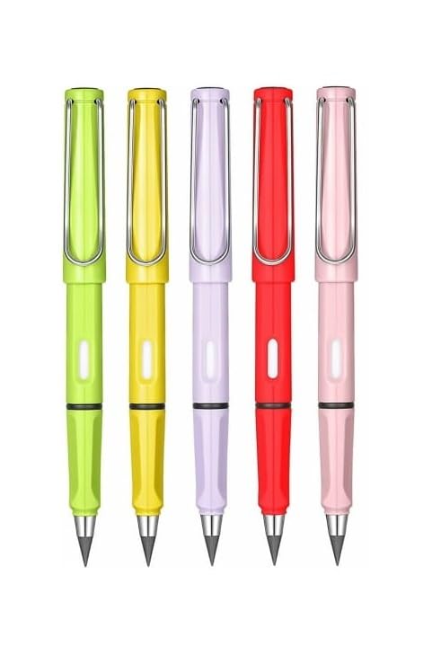 Eternal Pencil Matita Infinita Senza Inchiostro – Confezione Da 10 Pezzi Con Gommino – Scrivere E Disegnare All'Infinito