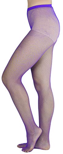 Image of ToBeInStyle Women's Sexy Vibrant Fine Classic Fishnet Full Footed Pantyhose