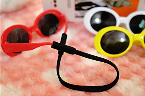 Retro Oval Small Dogs Cats Eye Wear Party Favors Pet Sunglasses Set Cute Funny Cosplay Dolls Costume Photo Props - Image 5