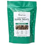 King Lou Pets - Whole Duck Feet for Dogs - Dehydrated Duck Dog Treats - USA-Made Dental Treats for Dogs - Collagen, Glucosamine, Chondroitin for Hip and Joint Health - 10 Count