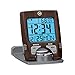 MARATHON CL030023WD Travel Alarm Clock with Calendar & Temperature - Battery Included