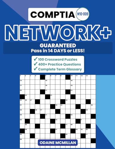 CompTIA Network+ N10-009 Study Guide — The Only One with Crosswords, 400+ Exam Questions & a Glossary You’ll Actually Use!: Pass the Network+ N10-009 ... (KJ Study Guides: CompTIA Exam Prep Series)