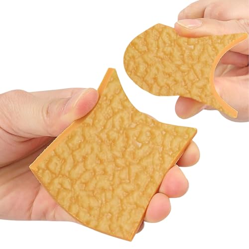 Image of Shoe Sole Repair Rubber, Brown Rubber Sole Sheet, Boot Heel Repair, 5 /32 Inch Thick, 4 Patches