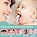 SmilBoxy 35PCS Finger Cots Baby Mouth Cleaner, Baby Tongue Cleaner Newborn Brushes Teeth with Fingers for 0-36 Months Toddler Care of Mouth, Finger Toothbrush Cleans Teeth, Wipes Tongue Surface