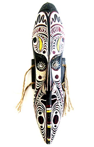 OMA African Mask Wall Hanging Decor World Peace Blessing Peace Pipe Tribal Tiki Wall Art Home Decor