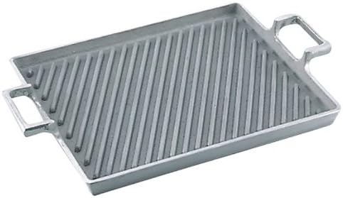 Aluminum Squid Square Steak Pan with Beveled Groove, External Dimensions 14.0 x 9.4 inches (355 x 240 mm)