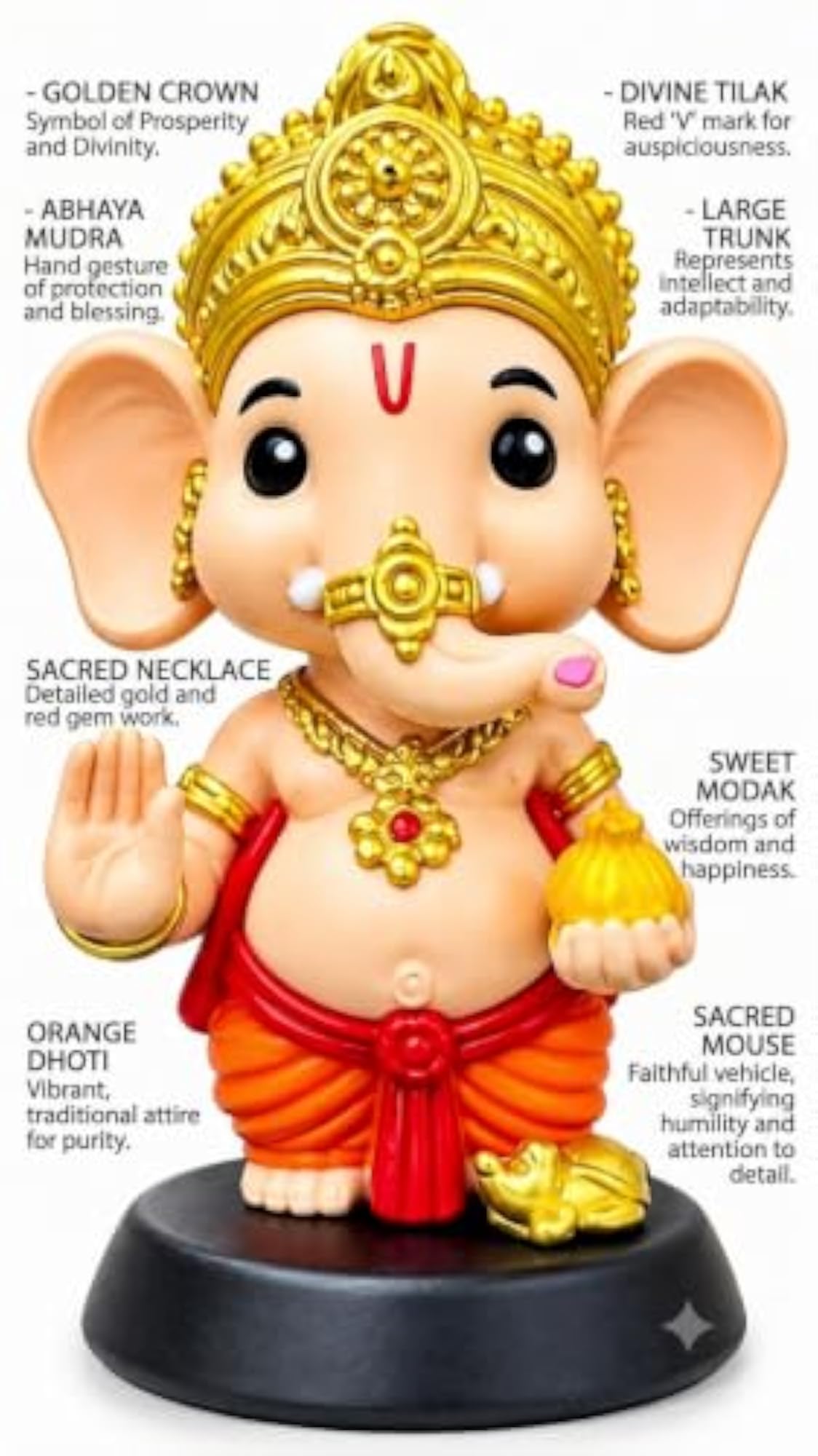 Lord Ganesha Decorative Statue for Home Decor
