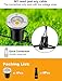ZUCKEO 4Pack Low Voltage Landscape Lights 3W LED Outdoor Well Lights 12V 24V In Ground Spotlights with Connectors for Indoor Outdoor Step Deck Yard Garden Patio,Warm White