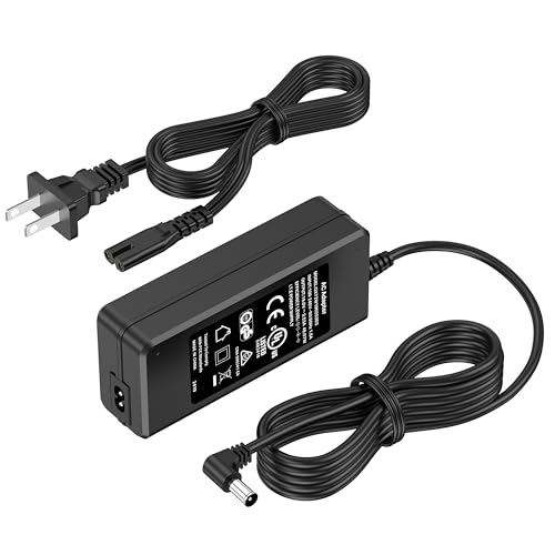 HIENADTOR 19V for LG UltraWide Monitor Charger Power Cord for LG LED LCD 19' 22' 23' 24' 27' 29' 32' 34' Ultra Wide IPS Curved LED 4K UHD Monitor ADS-25FSG-19 34UM69G-B AC DC Adapter Battery Cable