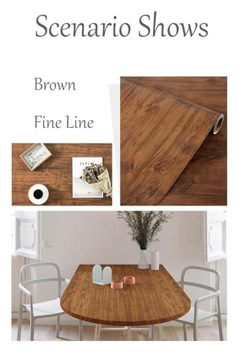 Papel pintado autoadhesivo extraíble efecto tablón de madera vintage oscuro 3