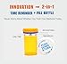 TimeVial Smart Pill Bottle, Automatic Medication Reminder, Pill Organizer, 7 Day Weekly Tracker, Daily Medicine Dispenser, Child-Resistant Cap, Seniors Friendly